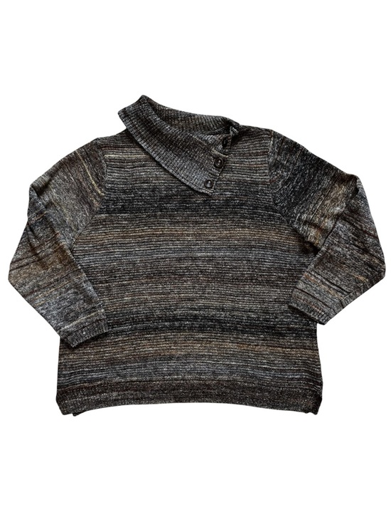 CJ Banks Sweaters - CJ Banks Neutral Multicolor Cowl Neck Sweater size 1x